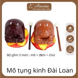 Chanting Wooden Bell - Taiwanese Chanting Wooden Bell - Chanting Wooden Bell for Buddha Recitation - Chanting Wooden Bell Set - Amrita.Vn