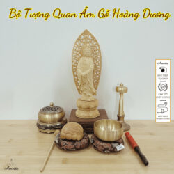 Amrita Boxwood Statue Set